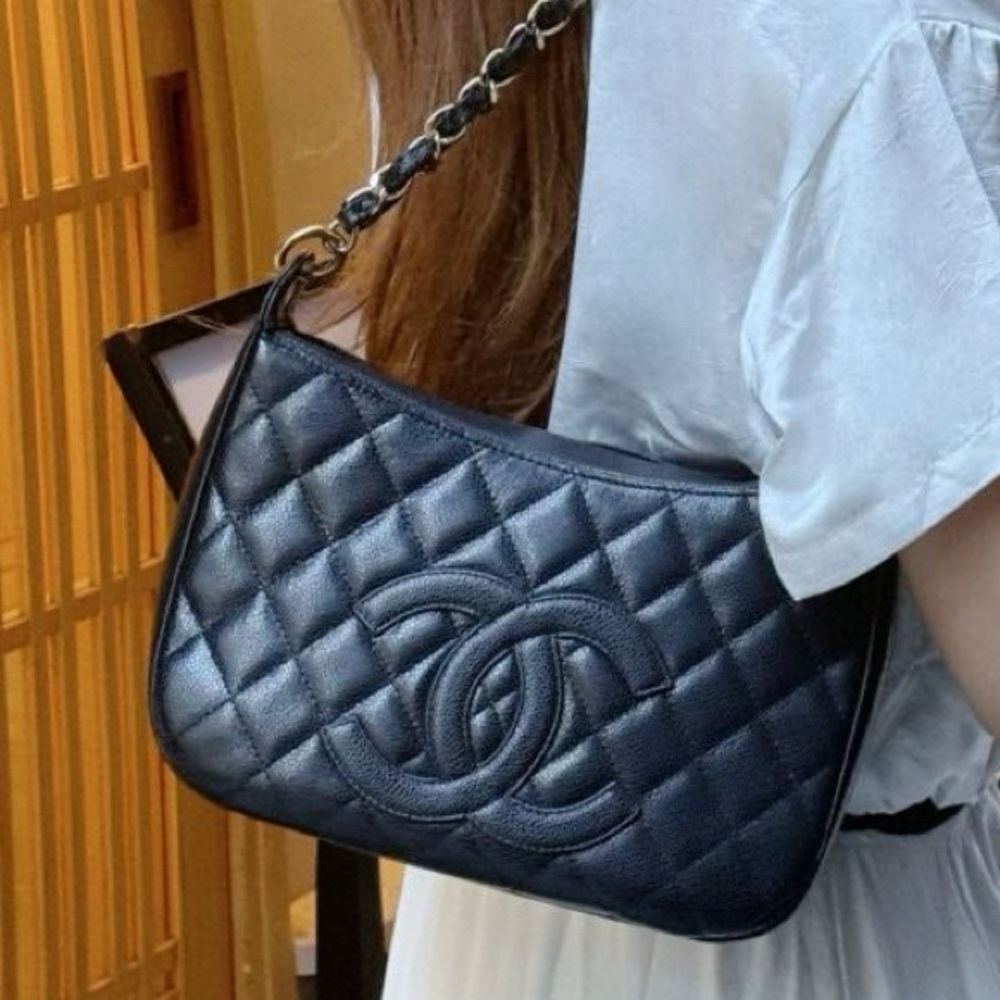Chanel Classic Black Quilted Shoulder Bag